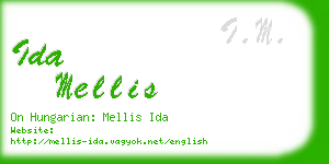 ida mellis business card